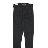 LEVI'S Womens Jeans Black Slim Skinny Denim W25 L29 720 Zip Cotton Blend