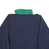 NAUTICA Mens Blue & Green Outdoor Jacket L Nylon Plain Zip Closure