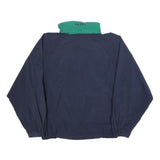 NAUTICA Mens Blue & Green Outdoor Jacket L Nylon Plain Zip Closure