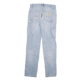 CARHARTT Mens Jeans Blue Regular Straight Denim Light W27 L32 Workwear Utility