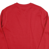 TOMMY HILFIGER Mens Red Crew Neck M Hilfiger Embroidered Sweatshirt