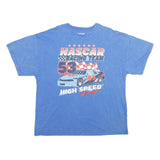 NASCAR Mens Blue Racing Team 53 Graphic T-Shirt M Short Sleeve Crew Neck High