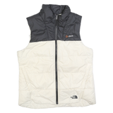 THE NORTH FACE Womens Black & Cream Jacket M Polyester Blend Quilted Warm Layer