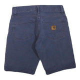 CARHARTT Mens Navy Casual Cotton Blend Shorts S W28 Workwear Durable