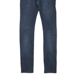 LEVI'S 519 Mens Slim Blue Denim Raw Zip Jeans W26 L30 Stylish Stretch Fit