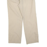 YES OR NO Mens Cotton Blend Beige Regular Fit Straight Leg Trousers W32 L30