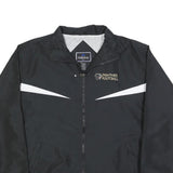 HOLLOWAY Mens Black & White Panther Football Track Jacket M Polyester Zip