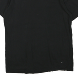 ADIDAS Mens Black Graphic T-Shirt S Short Sleeve Crew Neck Cotton Blend