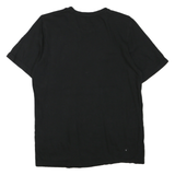 ADIDAS Mens Black Graphic T-Shirt S Short Sleeve Crew Neck Cotton Blend