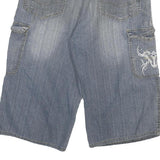 NABUCCO Mens Cotton Blend Blue Cargo Shorts XL W32 Casual Pocket Detailing