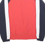 CHAMPION Womens Red & Navy Zip Up Polyester Track Jacket S Athletic Colourblock