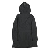 BLAUER USA Womens Black Nylon Hooded Long Zip Jacket M