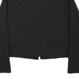 TALLY WEIJL Womens Black & Green Zip Jacket S Polyester Blend Classic Stylish