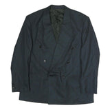MCGREGOR Mens Blue 2XL Tailored Double Breasted Polyester Jacket Formal Classic