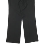 WRANGLER Mens Cotton Black Regular Straight Trousers W36 L30 Casual Zip Closure