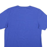 RUSSELL ATHLETIC Mens Blue Bloom TWP Soccer Graphic T-Shirt M Short Sleeve Crew