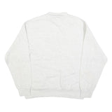 PRO SPIRIT Mens White Crew Neck L Cotton Blend Casual Sweatshirt Pullover