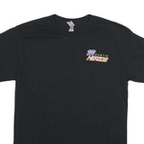 GILDAN Mens Black Austin Herzog Graphic T-Shirt M Short Sleeve Crew Neck Car