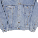 LEE COOPER Mens Blue Denim Jacket M Cotton Blend Button Closure Classic Fit