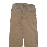 DICKIES Mens Jeans Beige Regular Straight Denim Rinse W32 L32 Workwear Cotton