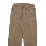 DICKIES Mens Jeans Beige Regular Straight Denim Rinse W32 L32 Workwear Cotton