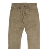 CARHARTT Mens Regular Fit Beige Denim Jeans W34 L30 Cotton Blend Button Closure
