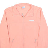 COLUMBIA Womens Pink Jacket S Polyester Plain Zip Casual Outdoor Lightweight