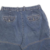 LEGEND Womens Denim Blue Casual Shorts M W34 Cotton Blend Relaxed Fit Pockets