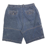 LEGEND Womens Denim Blue Casual Shorts M W34 Cotton Blend Relaxed Fit Pockets