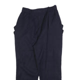 GAAN DUH Womens Navy Regular Fit Straight Leg Trousers W26 L27