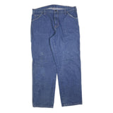 DICKIES Mens Regular Fit Blue Denim Jeans W38 L32 Workwear Zip Pockets