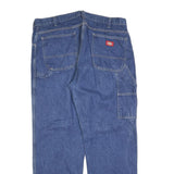 DICKIES Mens Regular Fit Blue Denim Jeans W38 L32 Workwear Zip Pockets