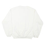 SDI Mens White Golfing Agate Beach Crew Neck M Cotton Blend Sweatshirt