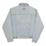 LEE Mens Blue Denim Jacket M Cotton Button Closure Classic Fit Casual Style