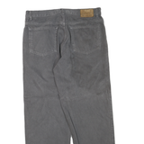 CALVIN KLEIN JEANS Womens Regular Grey Denim W34 L28 Cotton Blend Zip Casual