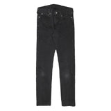 LEVI'S 510 Mens Jeans Black Slim Skinny Denim Medium W27 L27 Zip Fastening