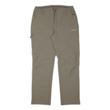 ICEPEAK Mens Polyester Blend Beige Regular Fit Straight Leg Trousers W32 L31