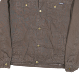 BASS CREEK Mens Brown Workwear Jacket XL Cotton Blend Canvas Plain Button Front