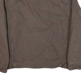 BASS CREEK Mens Brown Workwear Jacket XL Cotton Blend Canvas Plain Button Front