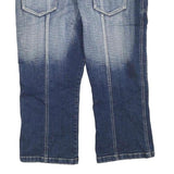 LADY DUTCH Womens Denim Blue Cotton Blend Casual Shorts XL W34 Faded Wash