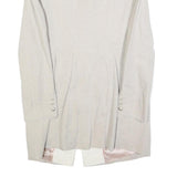 WHITE LABEL Womens Cream Linen Blend Tailored Jacket UK 12 Button Closure Plain