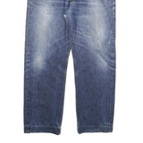 LEVI'S Mens Blue Cotton Blend Regular Straight Denim W36 L30 Classic Fit Jeans