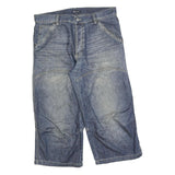 H&M Mens Denim Blue Casual Shorts M W33 Cotton Blend Comfort Style