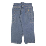 CARHARTT Mens Jeans Blue Relaxed Straight Denim Medium W36 L30 Workwear