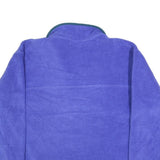 LL BEAN Womens Purple Plain Pullover Crew Neck Knit L Fleece Warm Lightweight