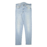 LEVI'S Mens Slim Light Blue Denim Slim Jeans W26 L27 Classic Zip Pockets
