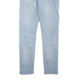 LEVI'S Mens Slim Light Blue Denim Slim Jeans W26 L27 Classic Zip Pockets