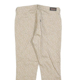 LEVI'S Womens Jeans Beige Slim Straight Denim Light W28 L25 Stylish Patterned