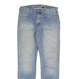CARHARTT Mens Relaxed Fit Blue Denim Fair W34 L34 Cotton Blend Zip Jeans