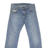 CARHARTT Mens Jeans Blue Regular Straight Denim Light W32 L28 Workwear Casual